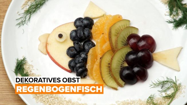 Dekoratives Obst- Regenbogenfisch