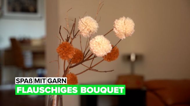 Spaß mit Garn- flauschiges Bouquet
