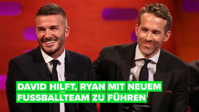 Ryan Reynolds ließ sich von David Beckham beim Kauf seines neuen Fußballclubs beraten